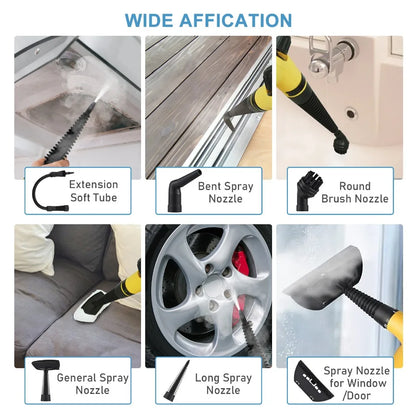 Powerful Handheld High-Temperature Steam Cleaner for Effortless Kitchen, Bathroom, and Car Cleaning