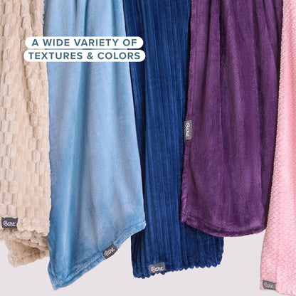 Indulge in Luxury: King Size Ultra-Soft Microplush Fleece Blanket in Dark Blue - Perfect for Cozy Nights on Bed, Sofa, or Couch