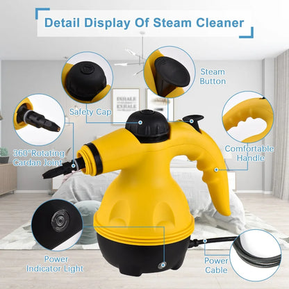 Powerful Handheld High-Temperature Steam Cleaner for Effortless Kitchen, Bathroom, and Car Cleaning