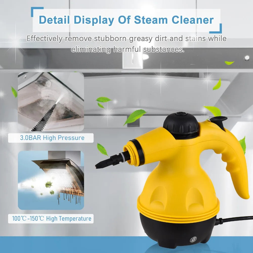 Powerful Handheld High-Temperature Steam Cleaner for Effortless Kitchen, Bathroom, and Car Cleaning